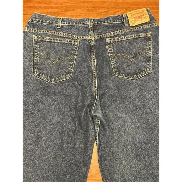 Levi's 550 Jeans Size 24L Plus Hi Rise Relaxed Tapered Blue 100% Cotton - Picture 9 of 11